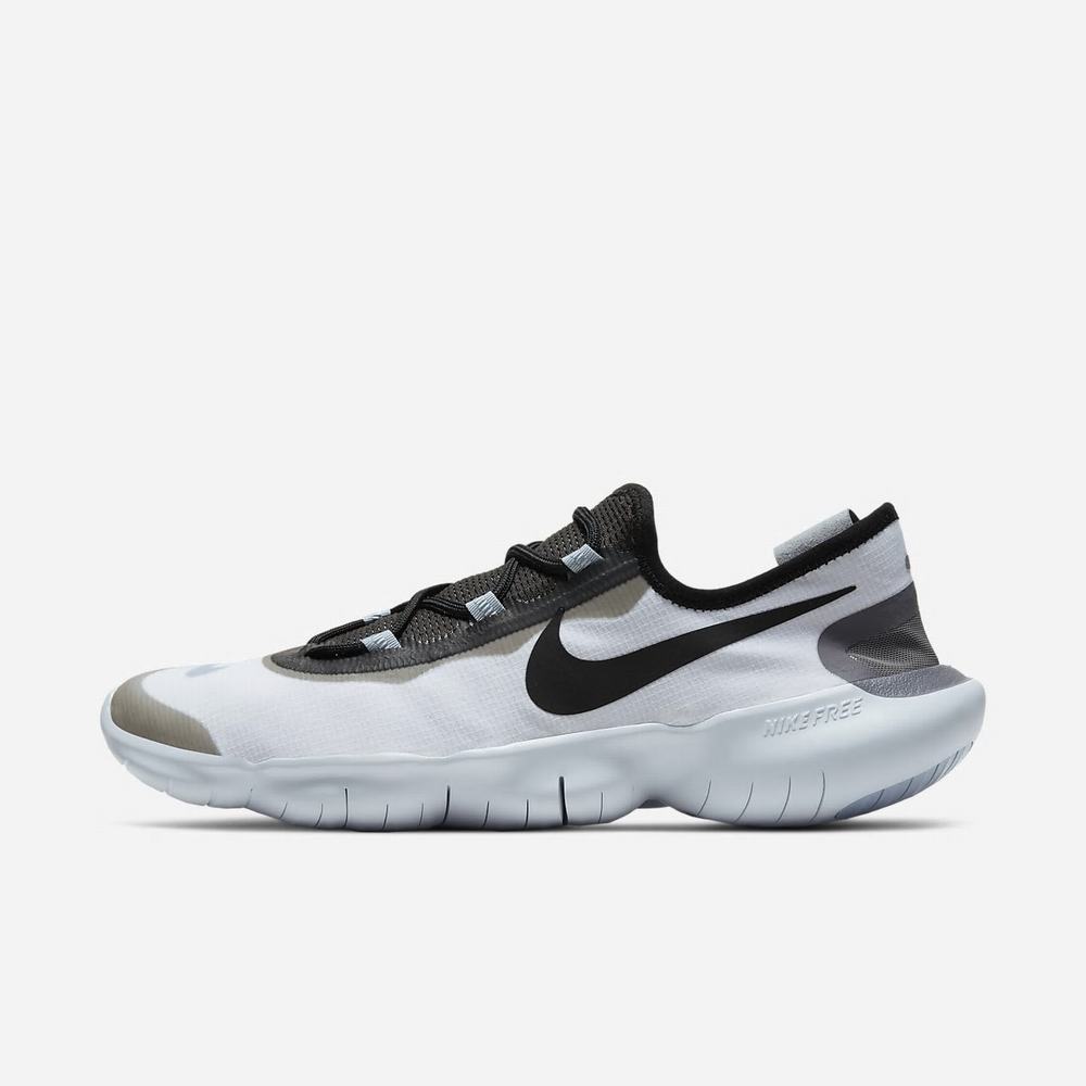 Chaussure De Running Nike Free RN 5.0 2020 Blanche 3107-482 White/Obsidian Mist/Black Homme | MIX-02466784